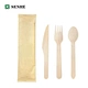 disposable wooden cutlery set
